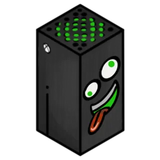 🤪 Xbox, Spielkonsole, Cartoon, Lustig, Gaming, Figur telegram sticker