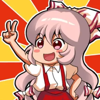 Mokou telegram stickers
