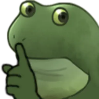 🤐 frog, shush, quiet, secret, animal telegram sticker