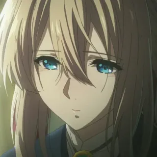 ✨ Violet Evergarden anime, personaggio, Violet Evergarden telegram sticker