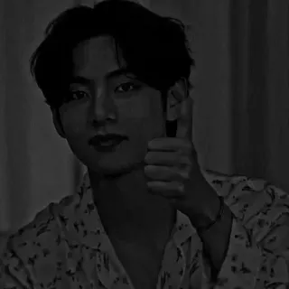 ⛓ V v, bts, kpop, korean, singer, thumbs up telegram sticker