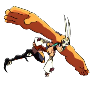 🏆 Squigly Skullgirls 스퀴글리, Skullgirls, 격투 게임, 캐릭터, 비디오 게임, 애니메이션 telegram sticker