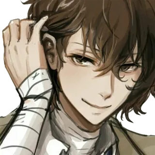 😏 Osamu Dazai Bungou Stray Dogs Anime, Manga, Bungou Stray Dogs, Osamu Dazai, Dazai telegram sticker