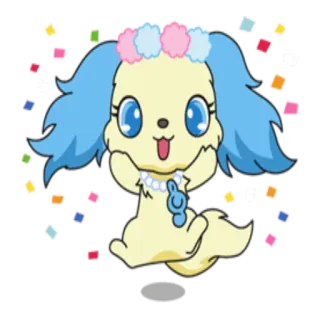 🎉 Hund, Welpe, süß, Cartoon, Tier, Haustier whatsapp sticker