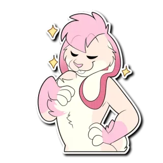 ✨ furry rabbit whatsapp sticker