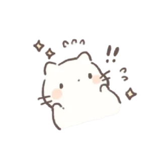💌 猫, 可爱, 卡哇伊, 贴纸, 卡通, 动物, 闪亮 telegram sticker