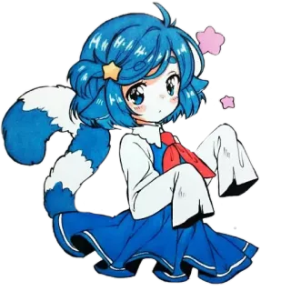 😕 アニメ, 漫画, カートゥーン, かわいい, 可愛い, ファンタジー telegram sticker
