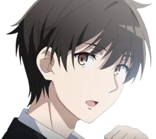 😦 Anime, Junge, Porträt, Charakter telegram sticker