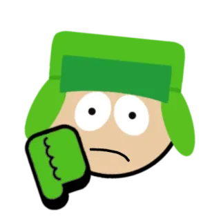 🌟 Kyle Broflovski South Park サウスパーク, カートゥーン, キャラクター, カイル, アニメ, コメディ telegram sticker