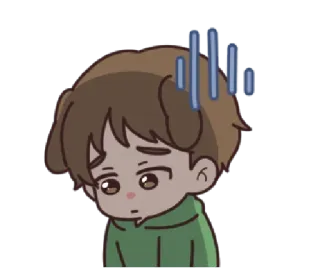 😥 cartoon, sad, upset, depressed, emotions, feeling telegram sticker