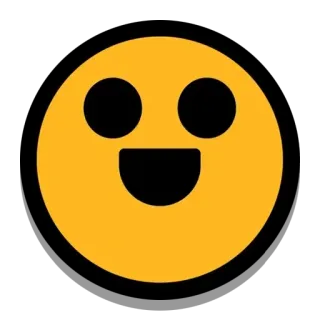 😃 이모지, 미소, 노란색, 행복, 얼굴, 단순한 telegram sticker