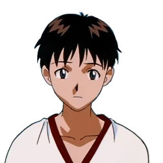 😕 Shinji Ikari Neon Genesis Evangelion Anime, Charakter, TV Serie, Eva, Evangelion, Shinji telegram sticker