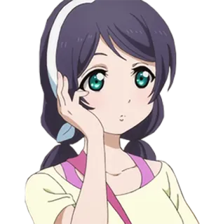 😯 anime, ragazza, cartone animato, personaggio whatsapp sticker