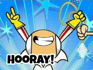 🎊 HOORAY! ура, праздник, мультфильм, радость, счастье telegram sticker