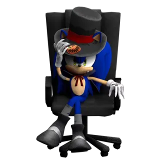 🔋 Sonic the Hedgehog ソニック, ハリネズミ, ハロウィン, 漫画, シルクハット, 吸血鬼 telegram sticker