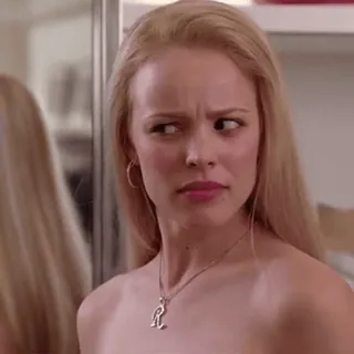 ♥️ Regina George Mean Girls regina george, lolita malgré moi, rachel mcadams, film, blonde, cady heron, les plastics telegram sticker