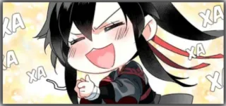 😍 XA 치비, 애니메이션, 만화, 만화영화, 축하 whatsapp sticker