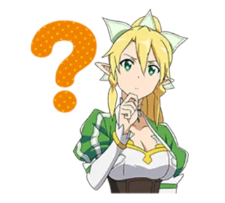 😶 Leafa Sword Art Online Anime, Elf, Postać, SAO, Leafa, Sword Art Online telegram sticker