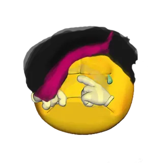 😭 triste, piangendo, emoji, emo telegram sticker