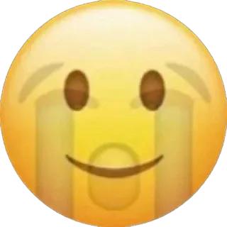 😭 emoji, smiley, crying, joy, emotion, face telegram sticker