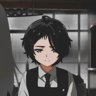 🎭 Anime, Retrato, Personaje, Manga, Ilustración whatsapp sticker