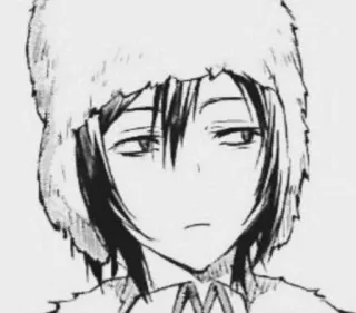 🌟 アニメ, マンガ, 冬, 帽子, ポートレート telegram sticker