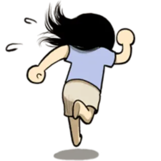 🏃 Laufen, Cartoon, Person, Bewegung, Animiert telegram sticker