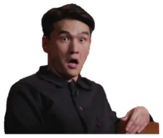 😧 人, 衝撃, 驚き, 男, 表情, 感情 telegram sticker