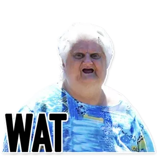 😒 WAT meme, funny, confused, wat, expression telegram sticker