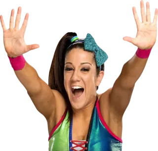 🙌 Bayley pegulat, Bayley, WWE, olahraga, atlet, wanita, senyum telegram sticker