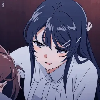 😊 Mai Sakurajima Rascal Does Not Dream of Bunny Girl Senpai 动漫, 女孩, 角色, 卡通, 可爱 telegram sticker