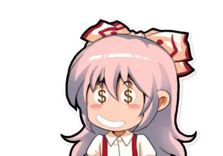 🤑 Anime, Dollarzeichen, Geld, Reichtum, Gier telegram sticker