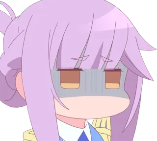 😐 Anime, Kawaii, Słodkie, Naklejka, Kreskówka, Postać, Emocje telegram sticker