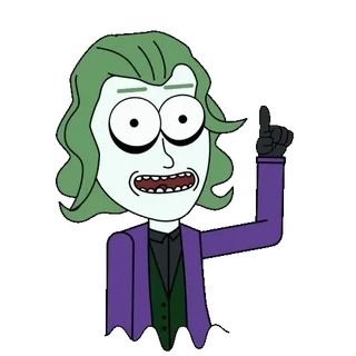 👆 Joker joker, cartoon, dc comics, villain whatsapp sticker