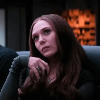 🍓 Wanda Maximoff วันด้า แม็กซิมอฟ, อลิซาเบธ โอลเซ่น, มาร์เวล, อเวนเจอร์ส telegram sticker