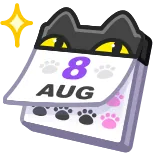 Desk Calendar by @GiftChanges telegram stickers