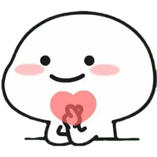 😀 cinta, hati, imut, kawaii, ramah telegram sticker