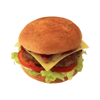 🍔 Burger, Essen, Sandwich, Käse, Tomate, Salat whatsapp sticker