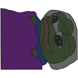 😢 Pepe the Frog Pepe, kikker, meme, internet telegram sticker