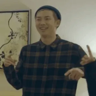 🤓 RM RM, BTS, K-pop, ca sĩ, âm nhạc, người nổi tiếng telegram sticker