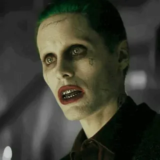 ✖️ The Joker Suicide Squad Damaged The Joker, Suicide Squad, villain, DC Comics, Jared Leto telegram sticker