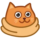 ☺️ 고양이, 새끼 고양이, 동물, 스카프 telegram sticker