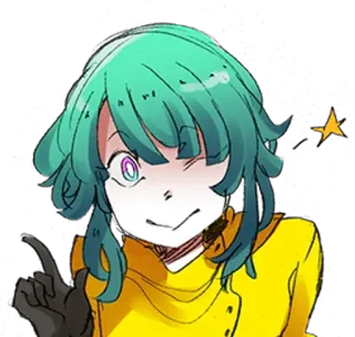 🧪 Anime, Manga, Dibujos animados, Chica, Personaje, Arte telegram sticker
