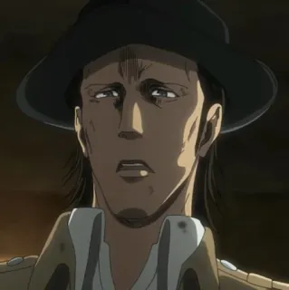 🔪 Attack on Titan Anime, Personaggio, Soldato, L'attacco dei giganti, Militare, Violenza telegram sticker
