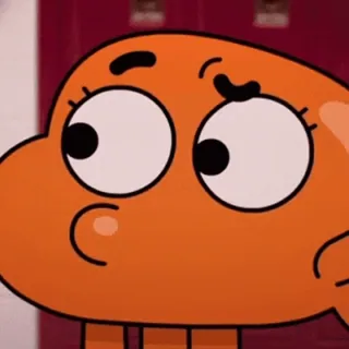 🫥 Darwin Watterson The Amazing World of Gumball Dibujos animados, Pez, Naranja, Animación, Darwin Watterson telegram sticker