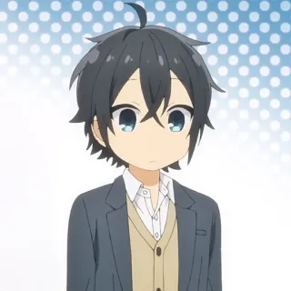 📚 Miyamura Izumi Horimiya anime, manga, character, school, boy telegram sticker
