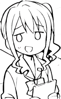 ⚪️ Ragazza anime, Cartone animato, Carino, Manga, Schizzo, Personaggio, Kawaii telegram sticker