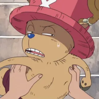 😓 Tony Tony Chopper One Piece Anime, Dessin animé, Renne, One Piece, Chopper telegram sticker