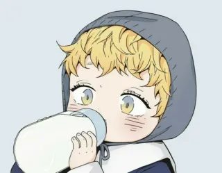 😊 ребенок, бутылка, милый, младенец, мультфильм, ребёнок whatsapp sticker