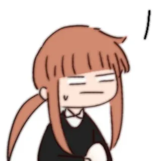🎈 Anime, Cartoon, Porträt, Frau, Mädchen, Wütend whatsapp sticker